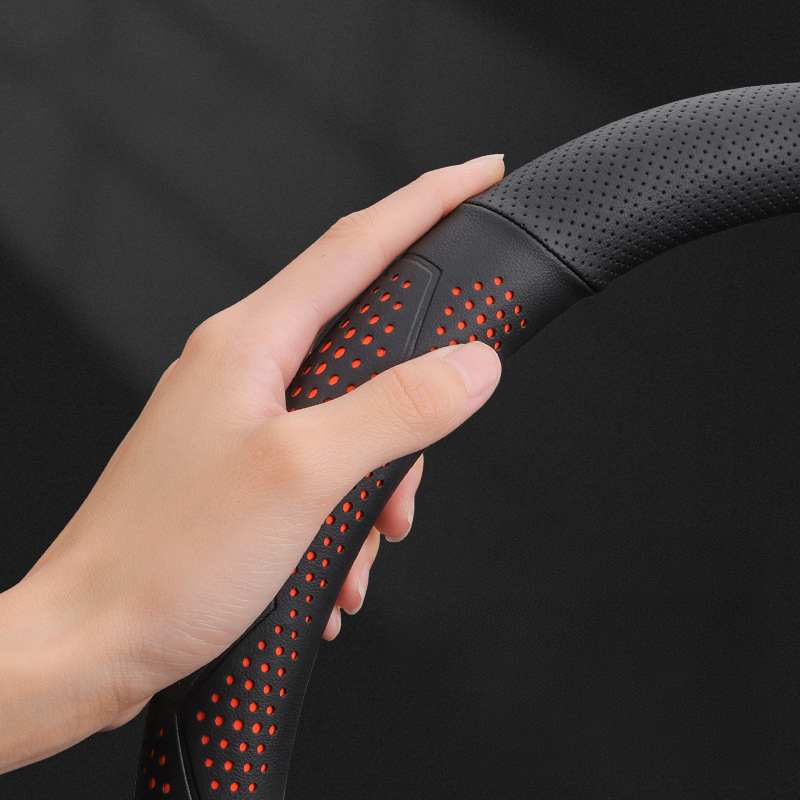 Ultra tanka, zračna prevleka za volan iz pravega usnja z nedrsečim oprijemom-SI