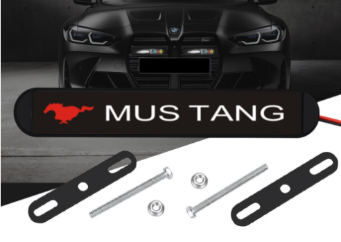 Venta caliente ✨50% de descuento ✨Lámpara LED elegante y atmosférica con logotipo para la parrilla central de su automóvil-ES