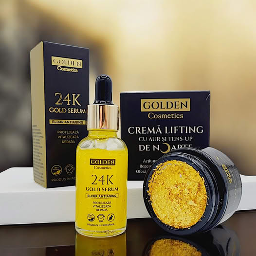 🔥Compra 2 y llévate 1 gratis: set Royal Gold Lifting, sérum y crema de noche