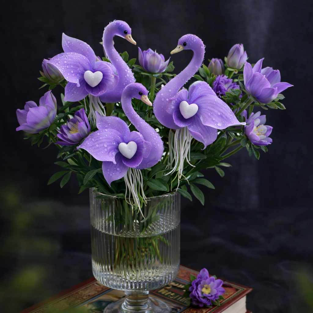 🔥 Proljetni popust -50%! ✨ Šarmantni cvjetovi "Purple Swan Blossom" – jedinstvena ljepotica za vaš vrt-HR