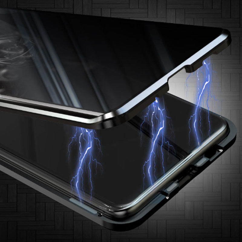 💥Dvipusis grūdinto stiklo magnetinis dėklas, skirtas „Samsung S23-S25“ serijos telefonams-LT