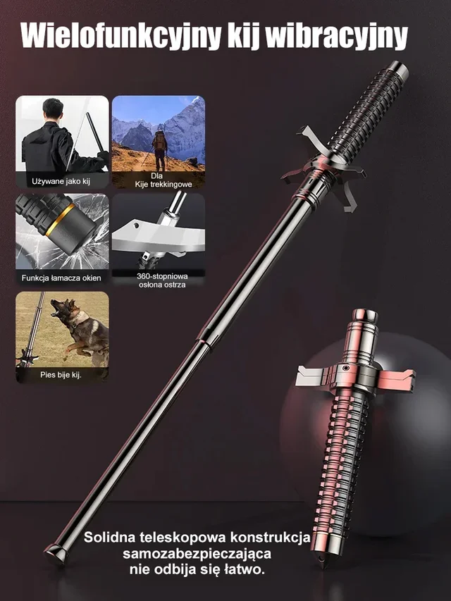 Daugiafunkcinė teleskopinė lazda – alpinizmui lauke-LT
