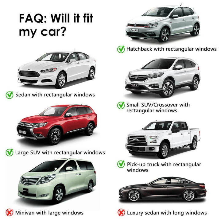 Filtros universales para ventanas de coche 🦟-ES