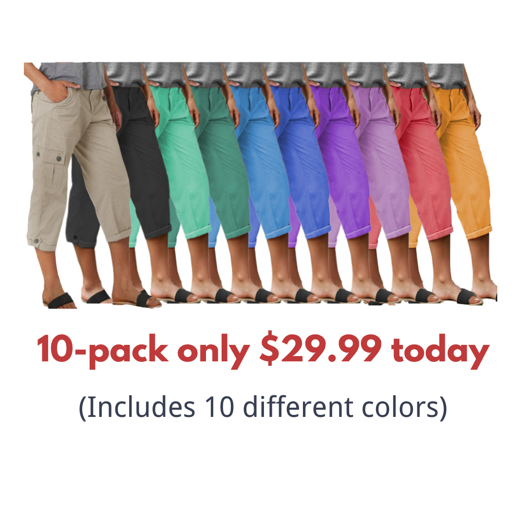 Kapri kelnės su kišenėmis ir vidutinio aukščio juosmeniu, klostėmis apačioje ir keliomis kišenėmis-LT