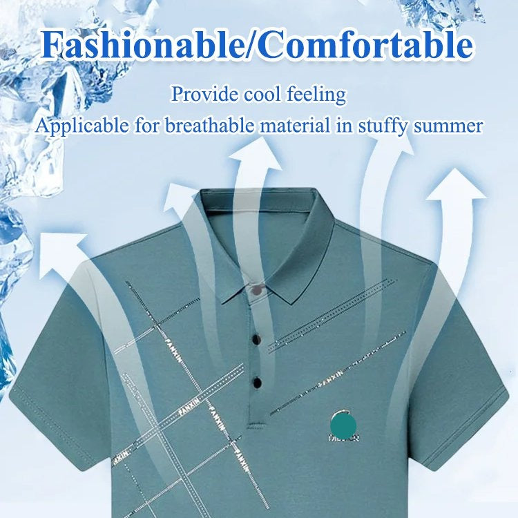 ✨Camisa elástica de seda helada para hombre-ES