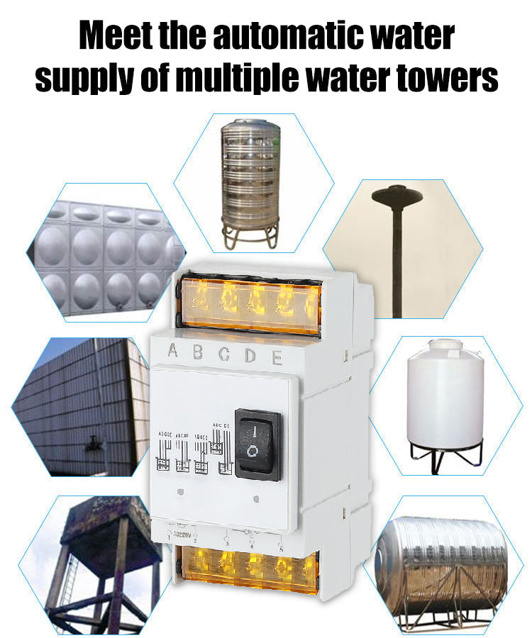 Controlador de nivel de bomba de agua totalmente automático-ES