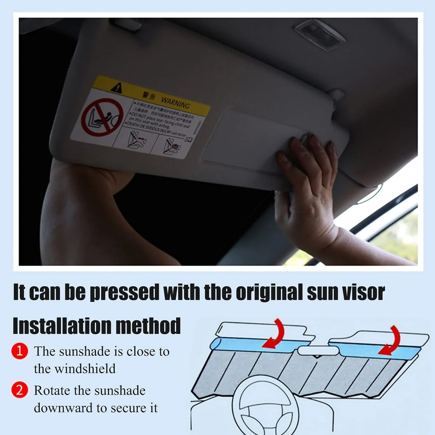 Parasol para coche, protector térmico para parabrisas.-ES