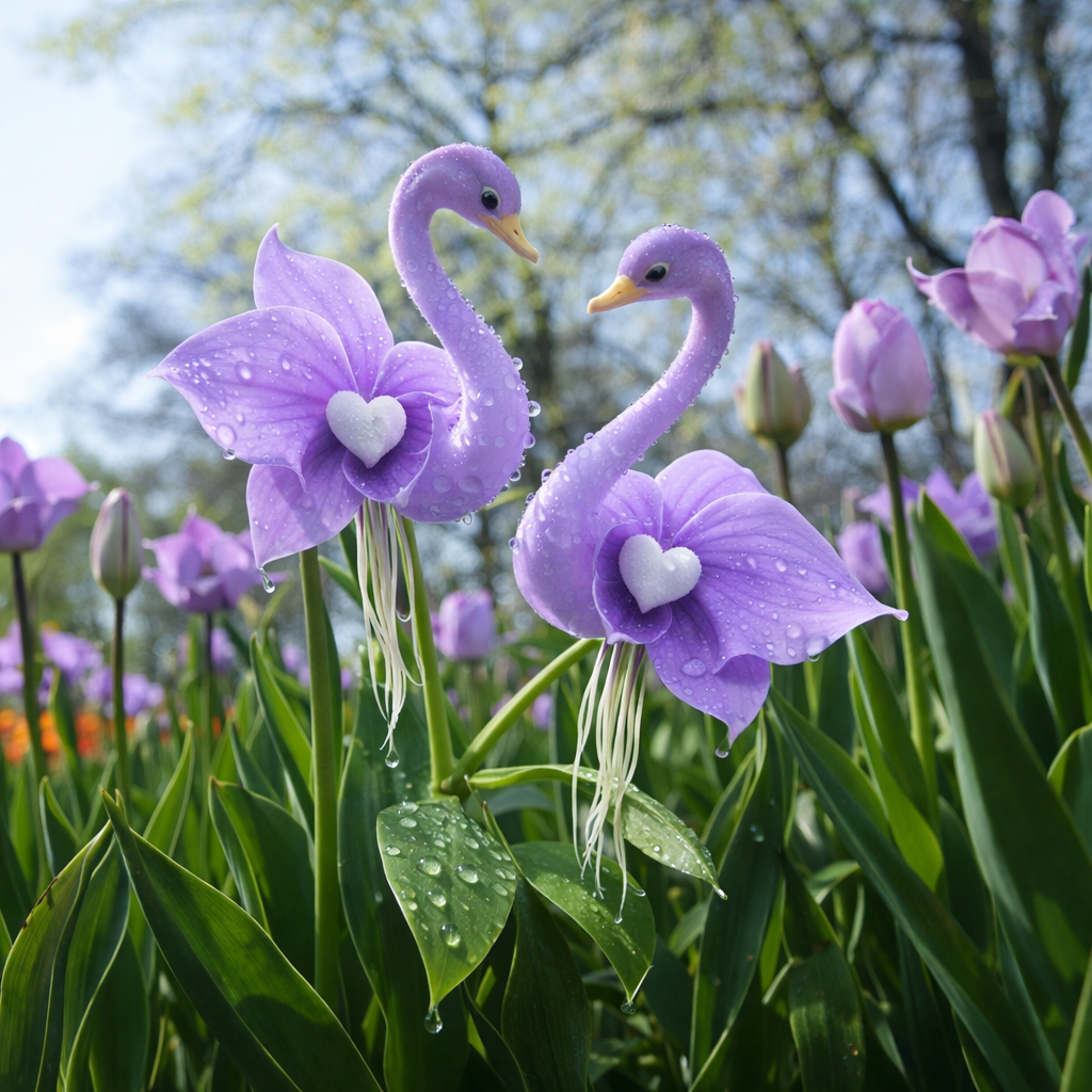 🔥 Proljetni popust -50%! ✨ Šarmantni cvjetovi "Purple Swan Blossom" – jedinstvena ljepotica za vaš vrt-HR