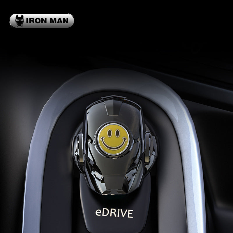 „Iron Man“ automobilio užvedimo mygtuko apsauginis dangtelis-LT