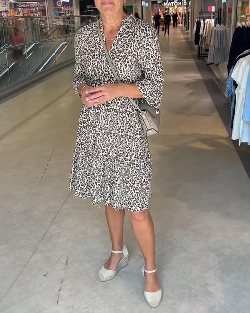 Obleka z leopardjim vzorcem-SI