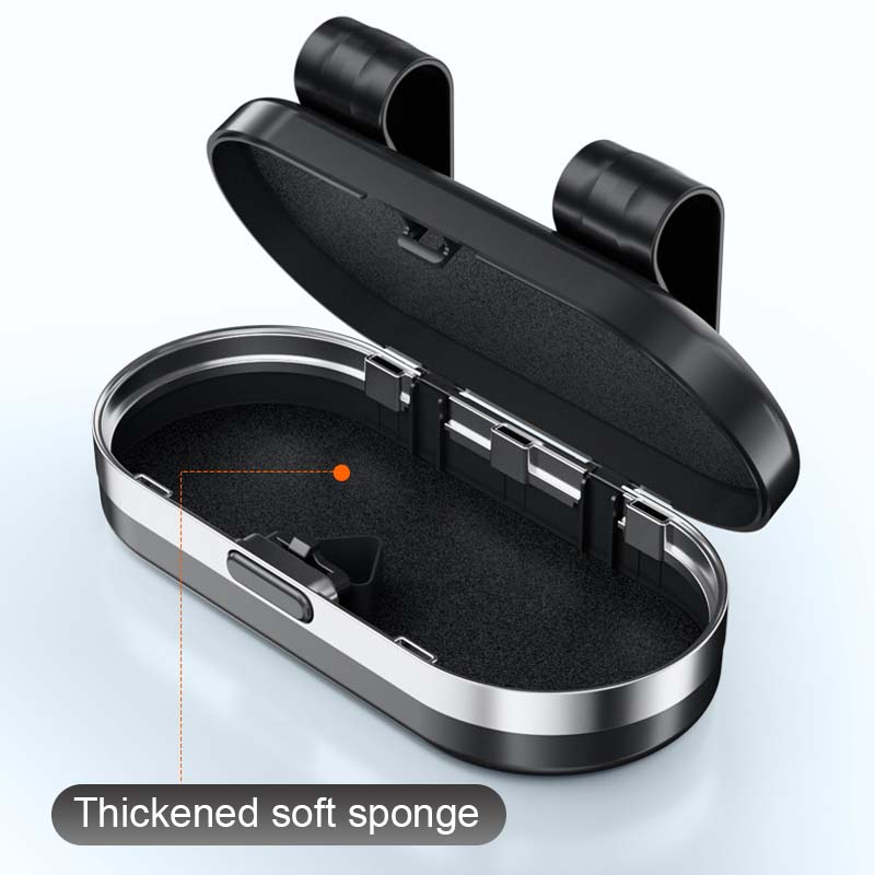 Estuche para gafas de coche con espejo-ES