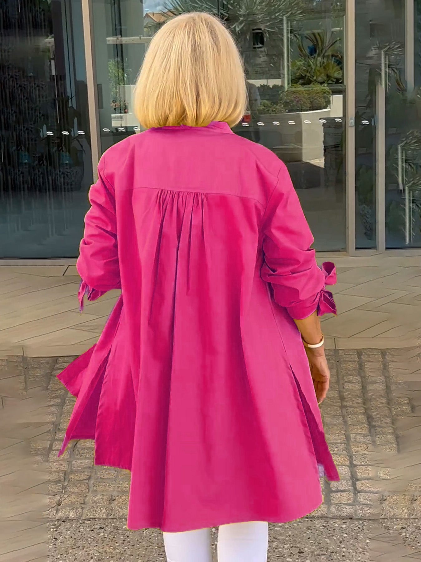 🌸Ilgi švarūs medvilniniai švarkai moterims-LT