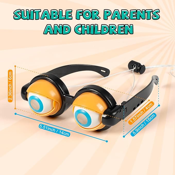 🔥Oferta Navideña – ¡50% de Descuento! 🏆⚡ Oferta Flash💥 Gafas Divertidas con Ojos Guiñando el Ojo-ES