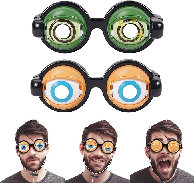 🔥Oferta Navideña – ¡50% de Descuento! 🏆⚡ Oferta Flash💥 Gafas Divertidas con Ojos Guiñando el Ojo-ES