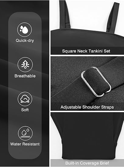 🔥👙Γυναικεία μαγιό tankini δύο τεμαχίων με εφέ αδυνατίσματος στην κοιλιά-GR