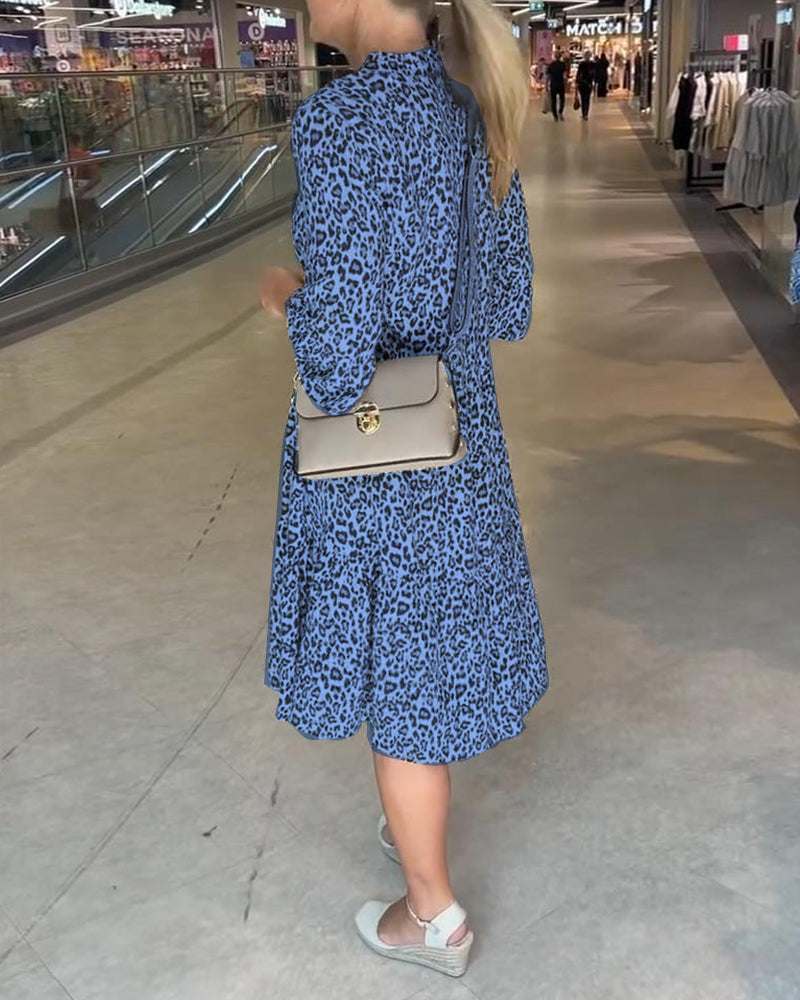 Obleka z leopardjim vzorcem-SI
