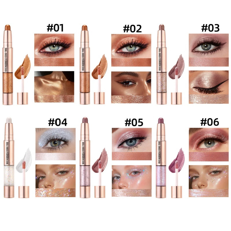 Lápiz de sombra de ojos doble cremoso-ES