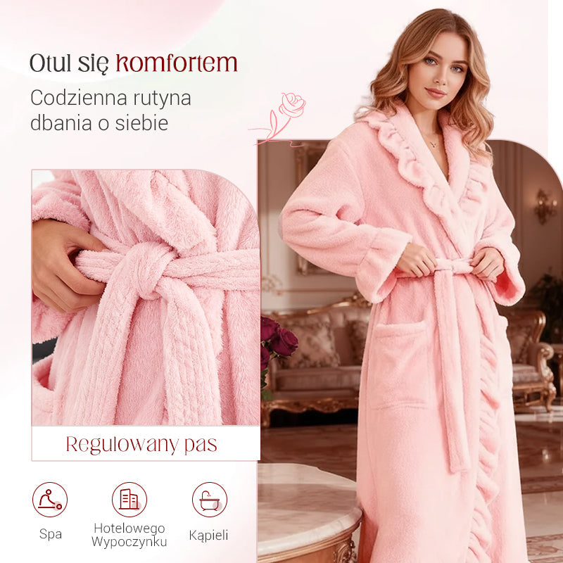 🧖 Minkštas ir purus chalatas - Odai draugiška medžiaga-LT