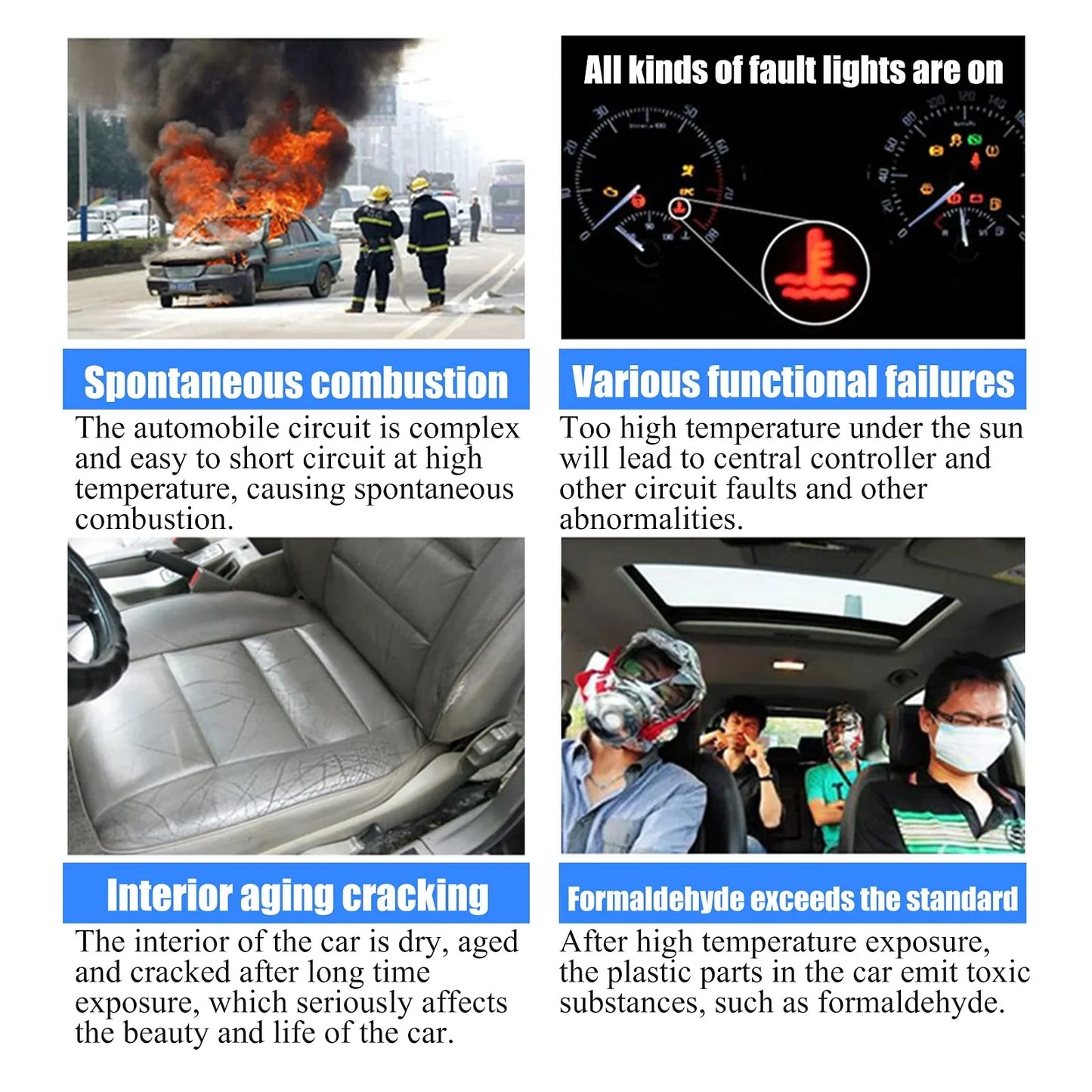 Parasol para coche, protector térmico para parabrisas.-ES