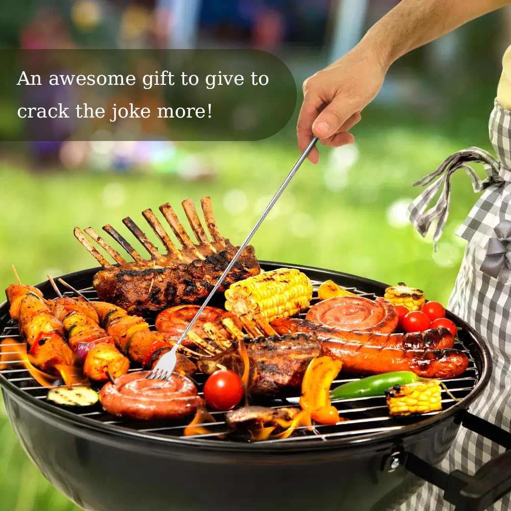 💥🔥Tenedor y cuchara telescópicos de acero inoxidable-ES