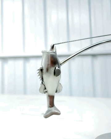 🔥🎣 Žvejo balansavimo skulptūra-LT