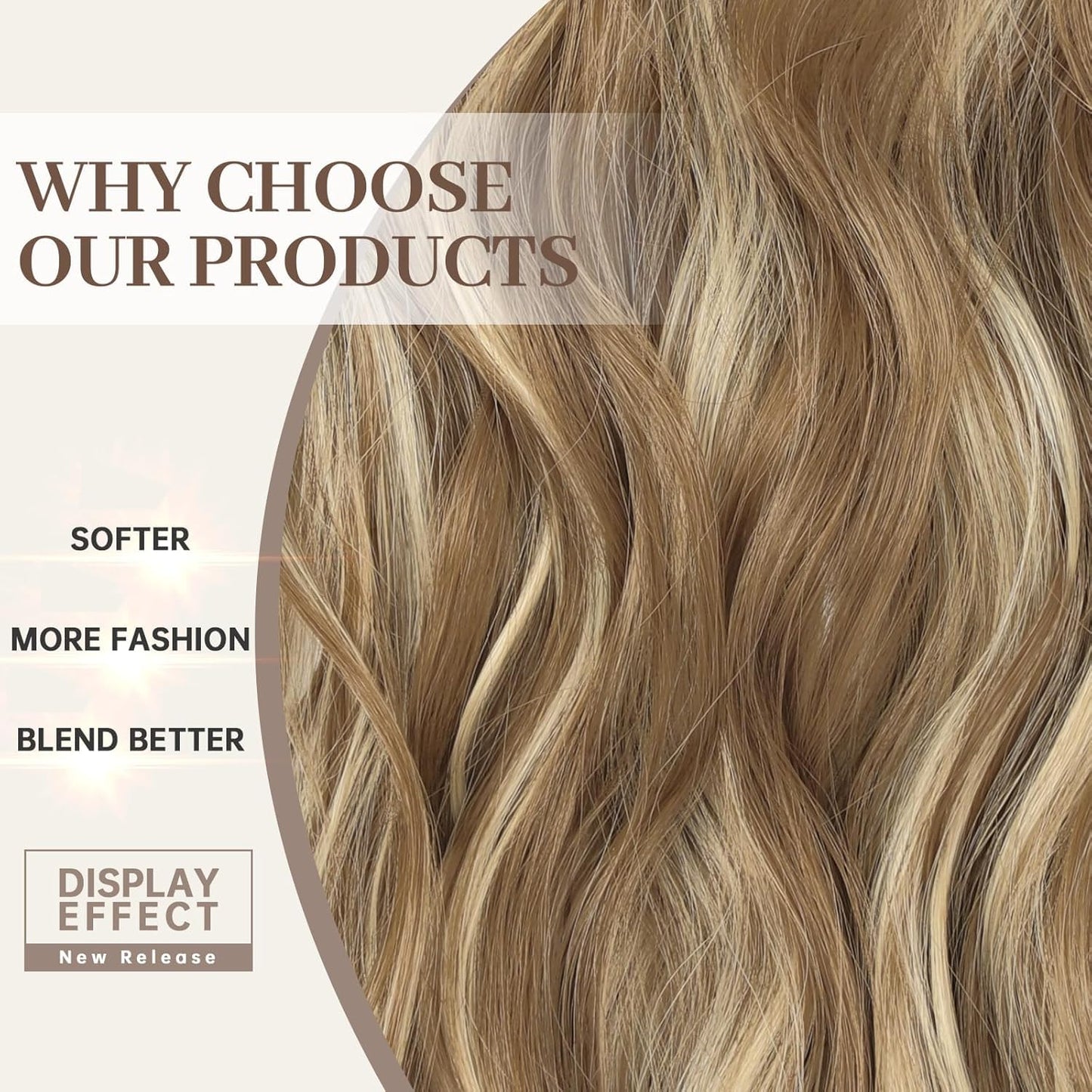 💖 ¡50% de descuento ahora! Peluca larga ondulada con degradado para mujer: aspecto natural, gorro ajustable y fibras resistentes al calor para un estilo diario.-ES