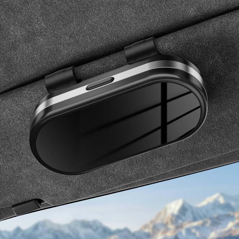 Estuche para gafas de coche con espejo-ES