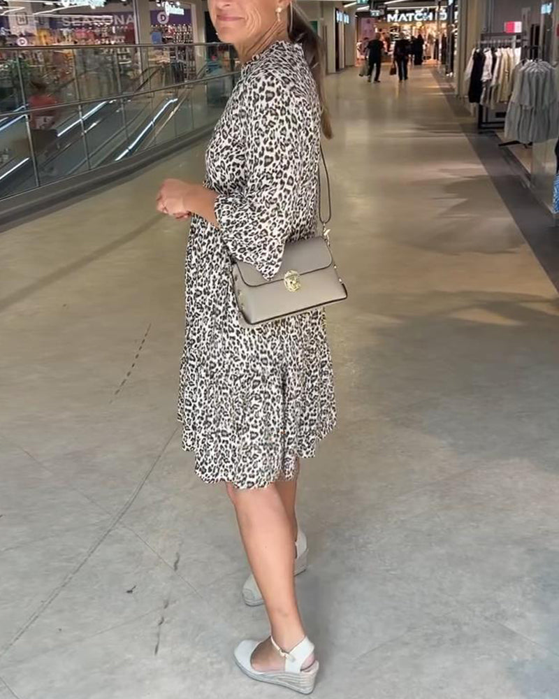 Obleka z leopardjim vzorcem-SI