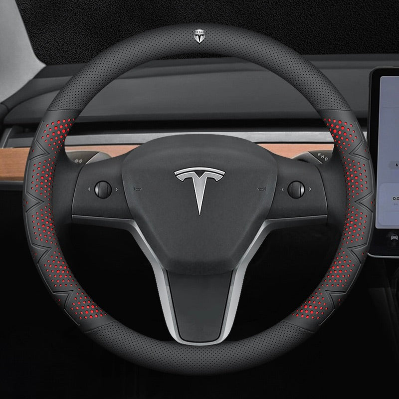 Ultra tanka, zračna prevleka za volan iz pravega usnja z nedrsečim oprijemom-SI