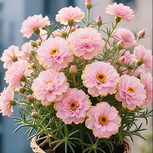 Kuldne pitsiline portulaka 🌸✨ Kaunid topeltõied suviste värvide jaoks-EE