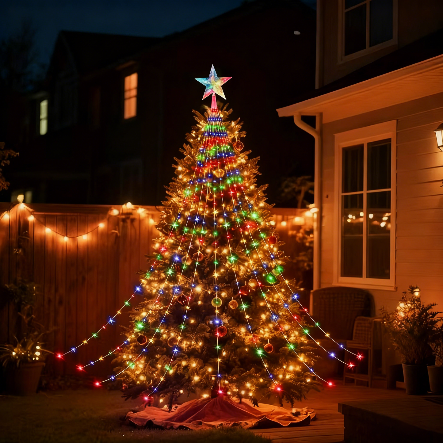 🎁¡Oferta anticipada de Navidad! 50% de descuento🎄 Luces navideñas Starlight Cascade-ES