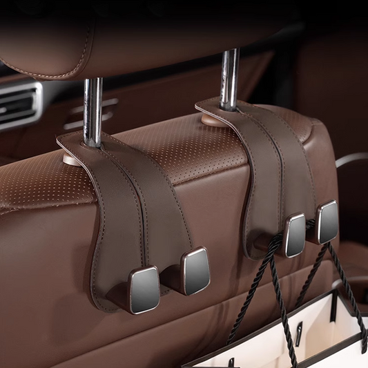 LUXHOOK Premium kavelj za avtosedež – personalizacija logotipa in prihranek prostora-SI