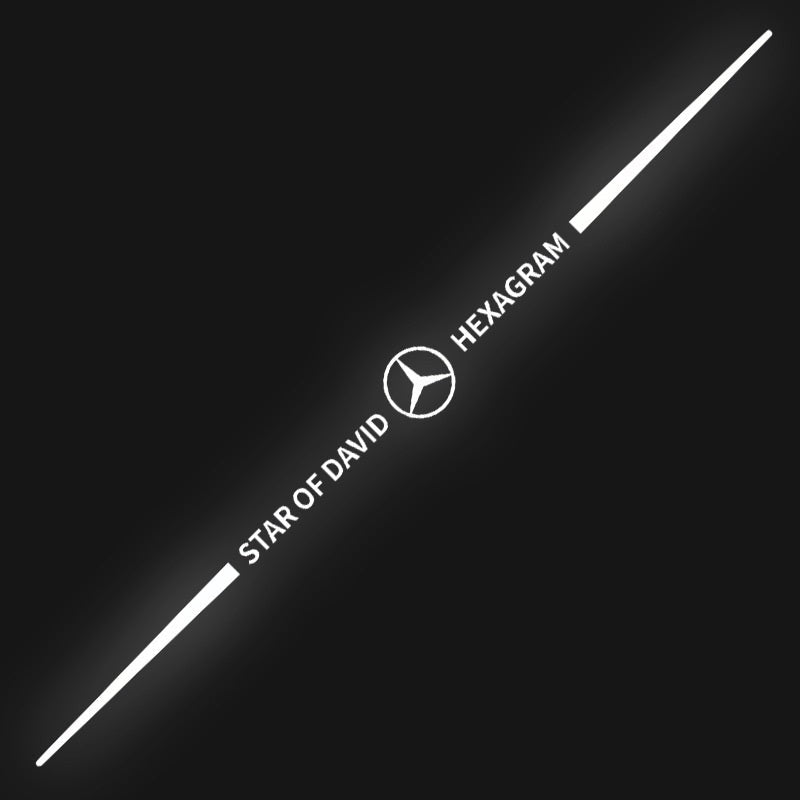 Pegatinas reflectantes láser de colores 3D para coche, 4 unidades-ES