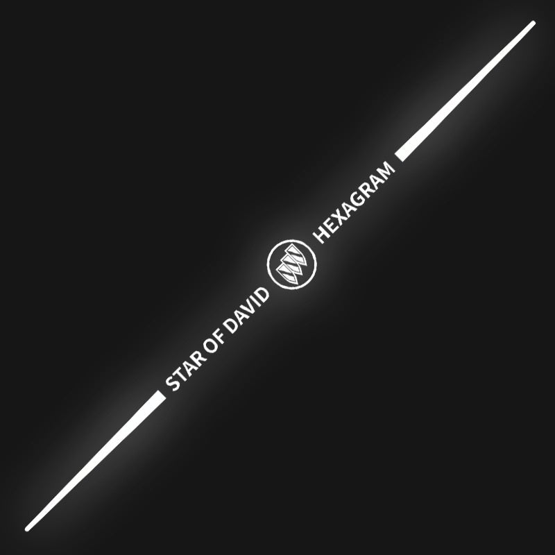 Pegatinas reflectantes láser de colores 3D para coche, 4 unidades-ES