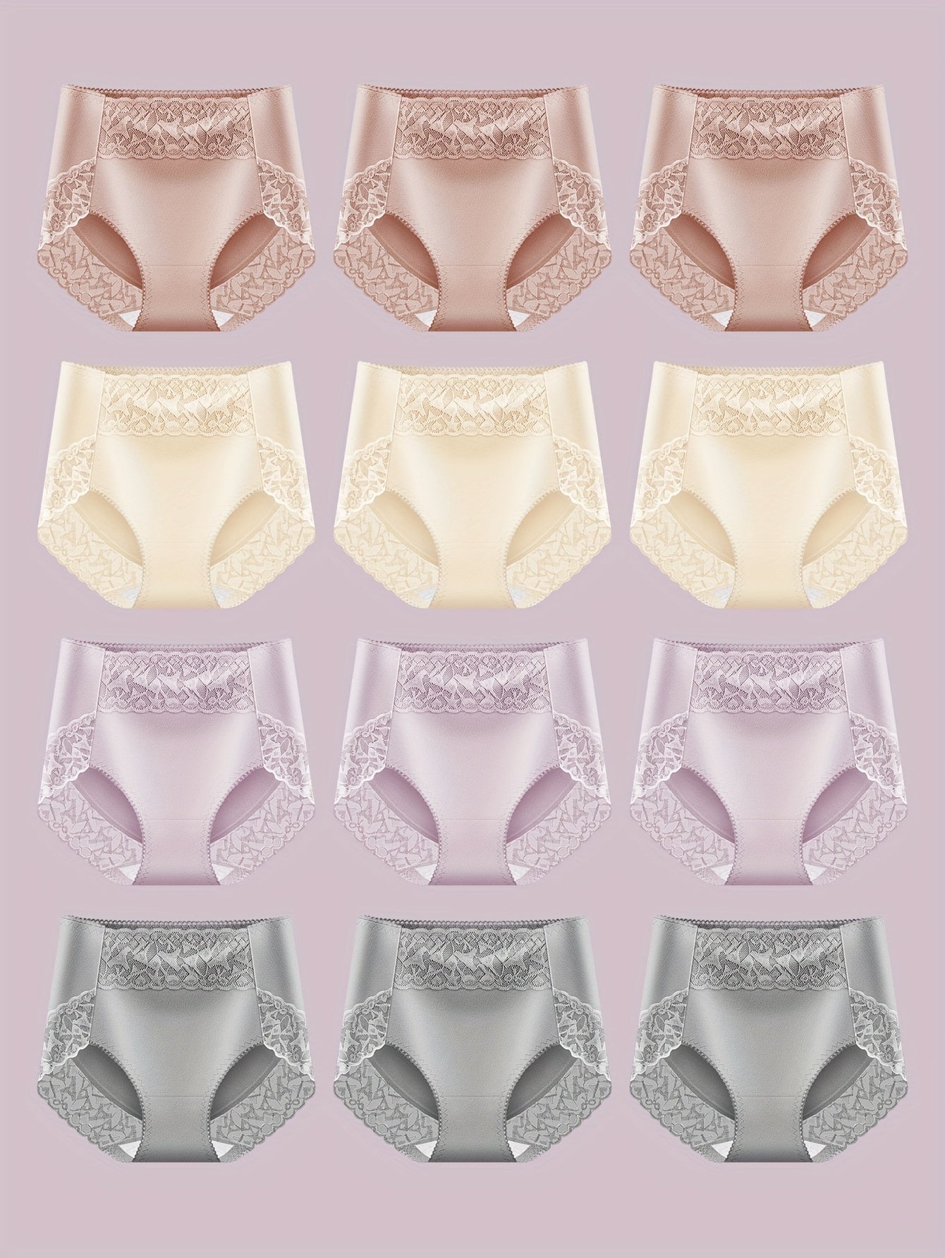 【Pērciet 6, saņemiet 6 bez maksas】 Kokvilnas, higroskopiska, antibakteriāla slaidinoša apakšveļa ar augstu vidukli-LV