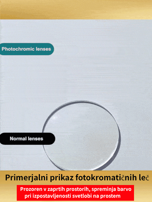 Spremenljiva očala proti modri svetlobi za branje