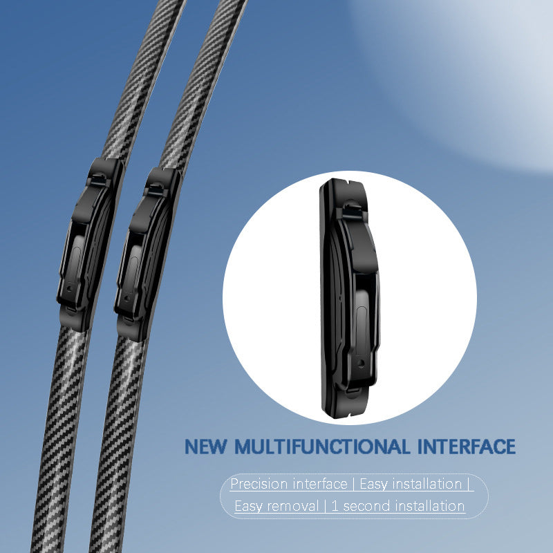 🌈 Limpiaparabrisas silenciosos de fibra de carbono sin varillas-ES