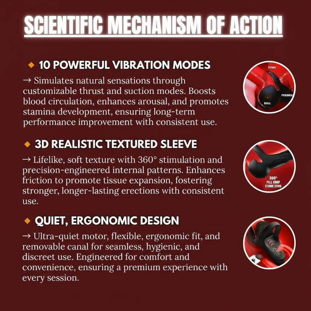 Alisanda™ vibrirajoči električni moški masturbacijski obroč s polnjenje-SI