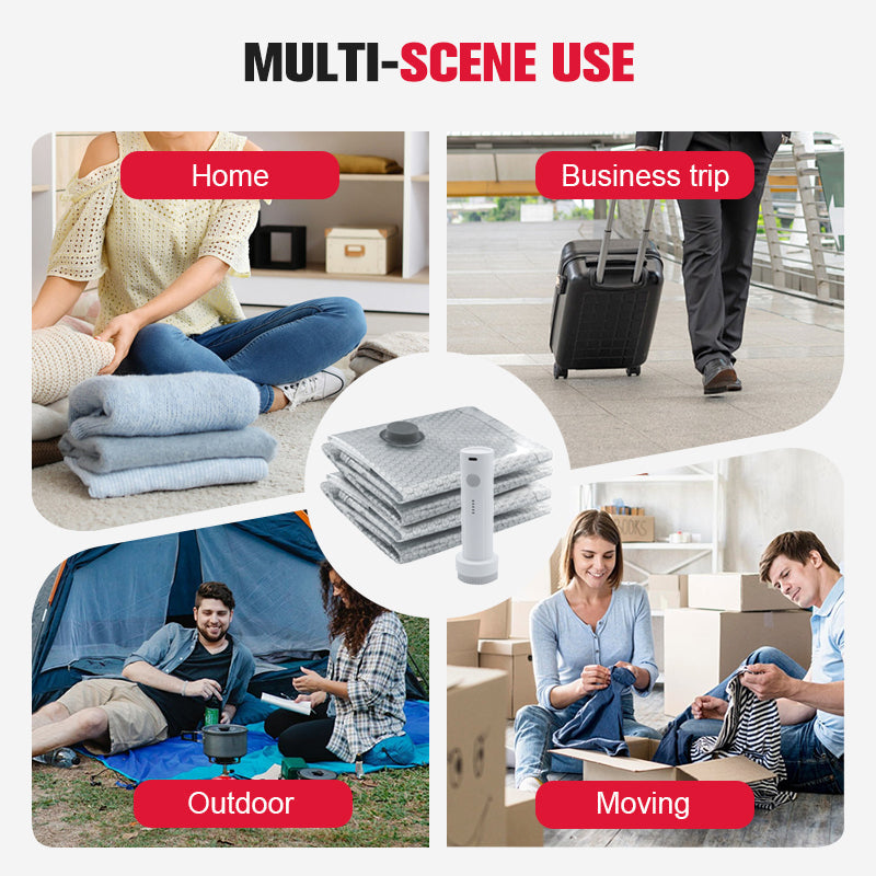 💪🌬️ Τσάντες ταξιδιού για αποθήκευση σε ηλεκτρική σκούπα και φορητό σετ αντλίας 👕✨-GR