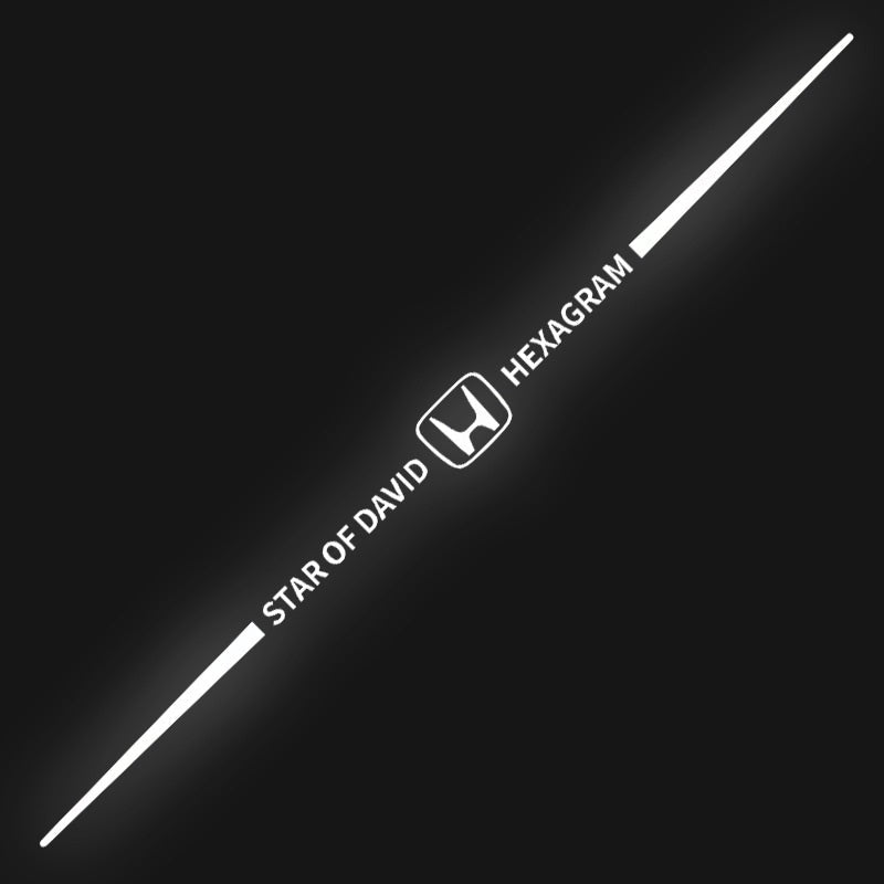 Pegatinas reflectantes láser de colores 3D para coche, 4 unidades-ES