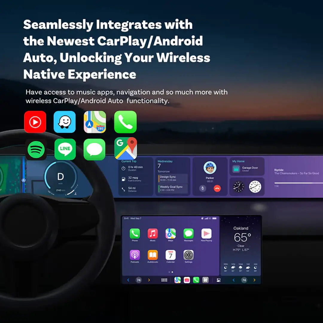 Ασύρματος προσαρμογέας Ottocast Mini 3.0 Ultra Cube για Android Auto CarPlay-GR
