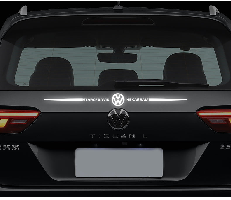 Pegatinas reflectantes láser de colores 3D para coche, 4 unidades-ES