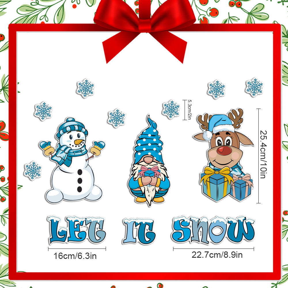 🎁🎅 Μαγνητικό αυτοκόλλητο με χριστουγεννιάτικο θέμα🎄-GR