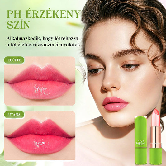 Lápiz labial hidratante con infusión de aloe vera que cambia de color-ES
