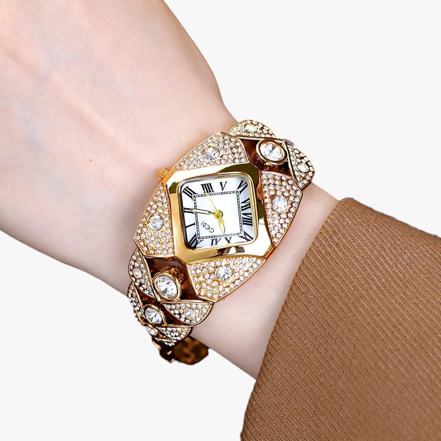 Callie | Dámske elegantné hodinky 2025 s ľahkým diamantovým puzdrom a vodeodolným dizajnom-SK