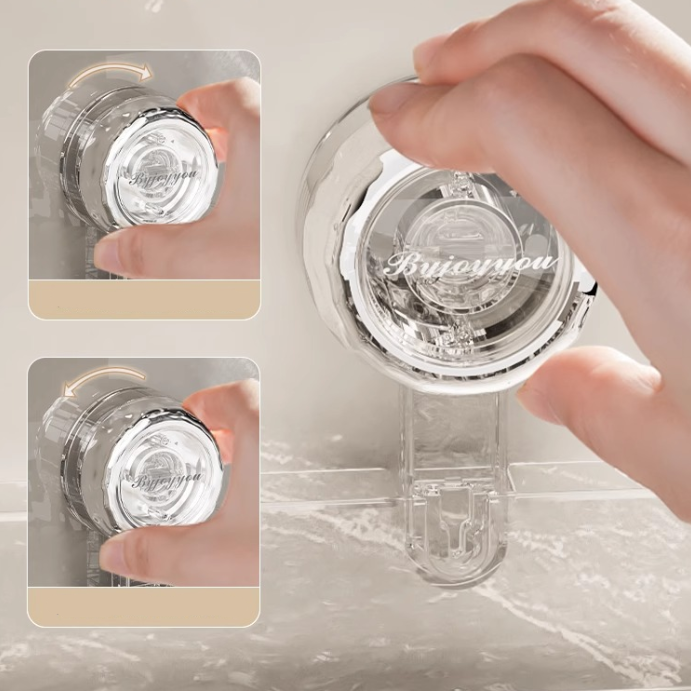 Organizador de pared transparente sin taladros: organizador triangular y rectangular multifuncional, extraíble y sin taladros.-ES