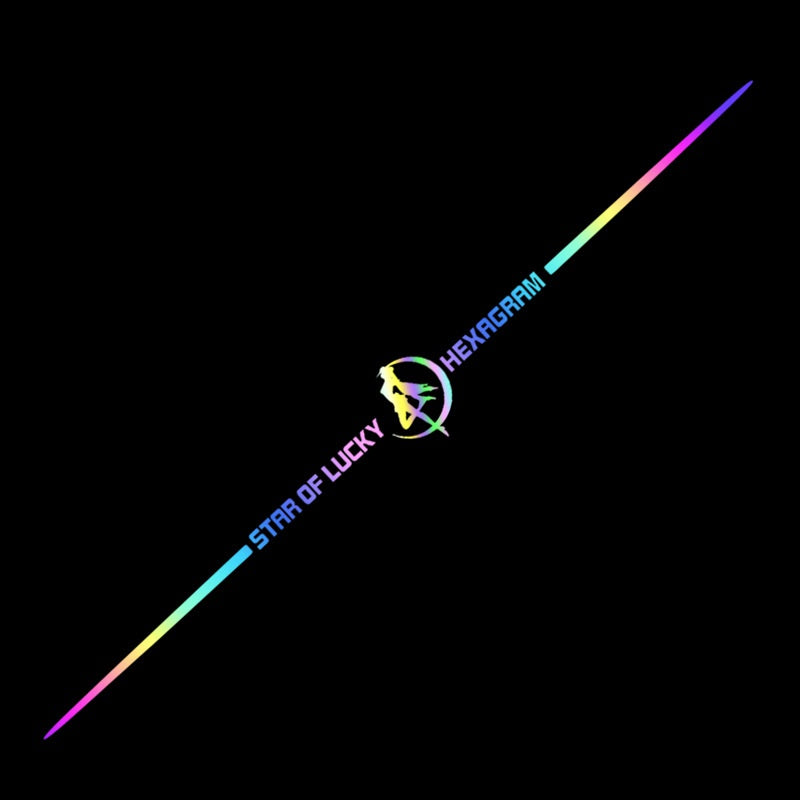 Pegatinas reflectantes láser de colores 3D para coche, 4 unidades-ES