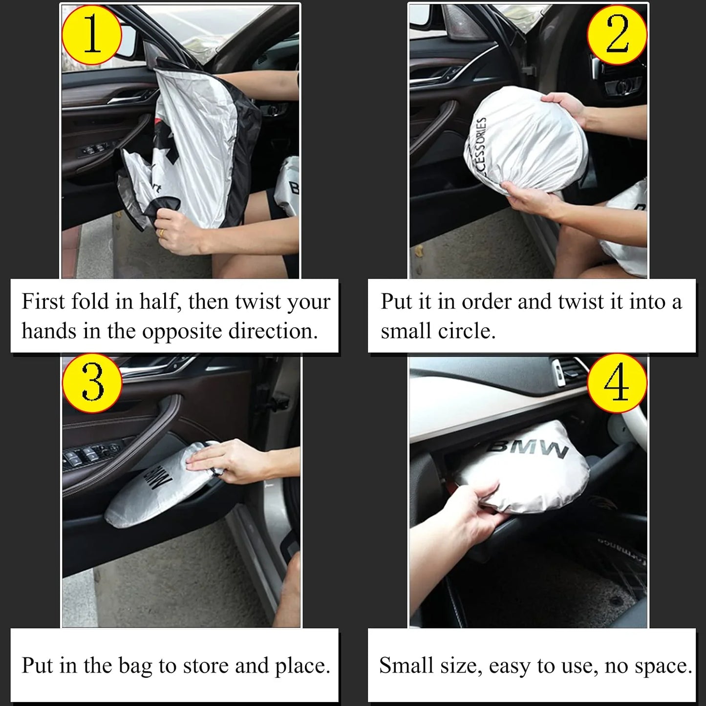 Parasol para coche, protector térmico para parabrisas.-ES