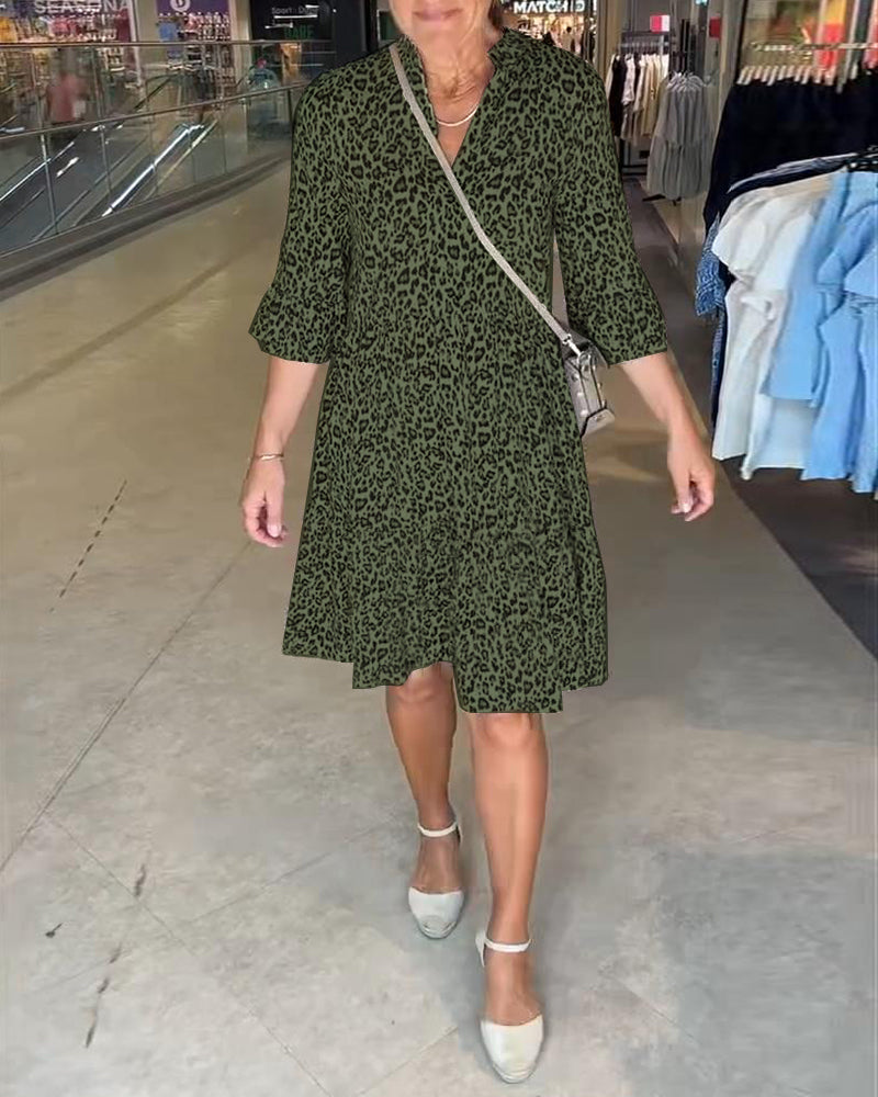 Obleka z leopardjim vzorcem-SI