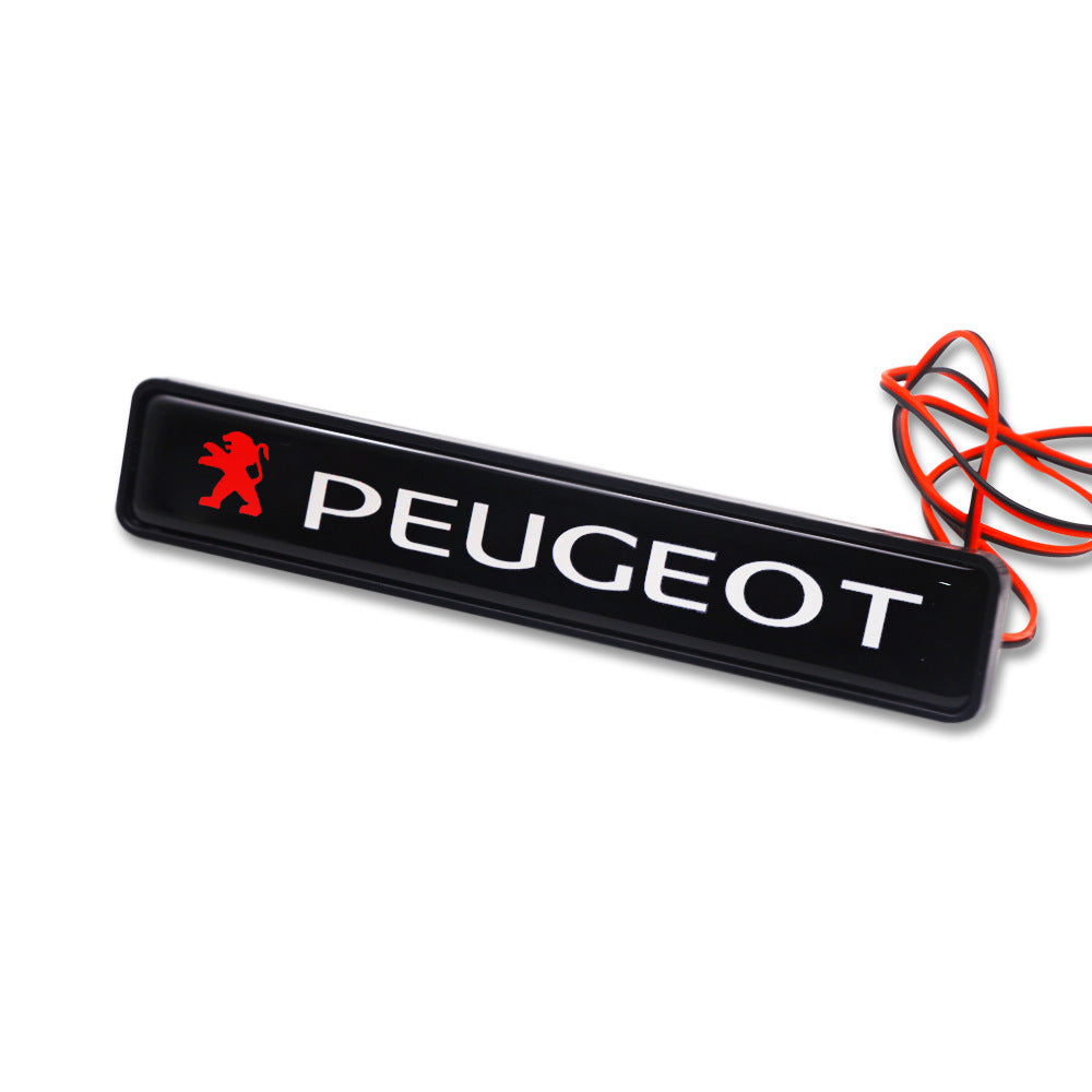 Venta caliente ✨50% de descuento ✨Lámpara LED elegante y atmosférica con logotipo para la parrilla central de su automóvil-ES